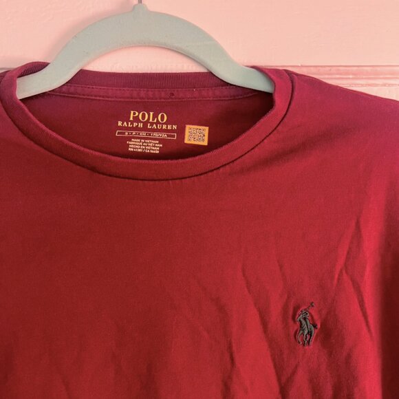 Polo by Ralph Lauren - Long-Sleeve T-Shirt Mens Small Maroon - Picture 1 of 10